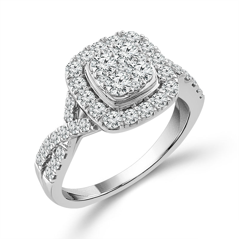 Diamond Engagement Ring 1 ct tw 14k White Gold