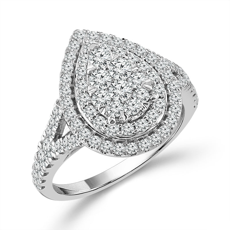 Diamond Engagement Ring 1 ct tw 14k White Gold