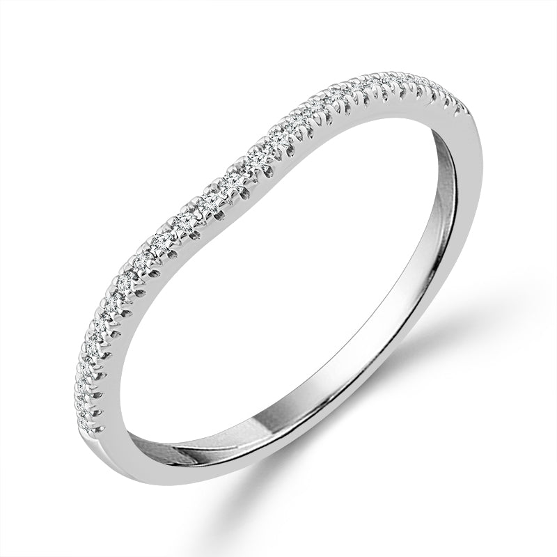 Diamond Band 0.10 ct tw 14k White Gold