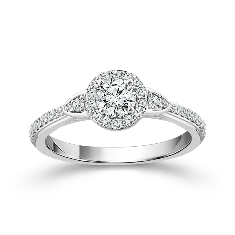 Diamond Engagement Ring 0.50 ct tw 14k White Gold