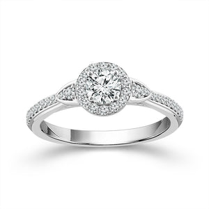 Diamond Engagement Ring 0.50 ct tw 14k White Gold