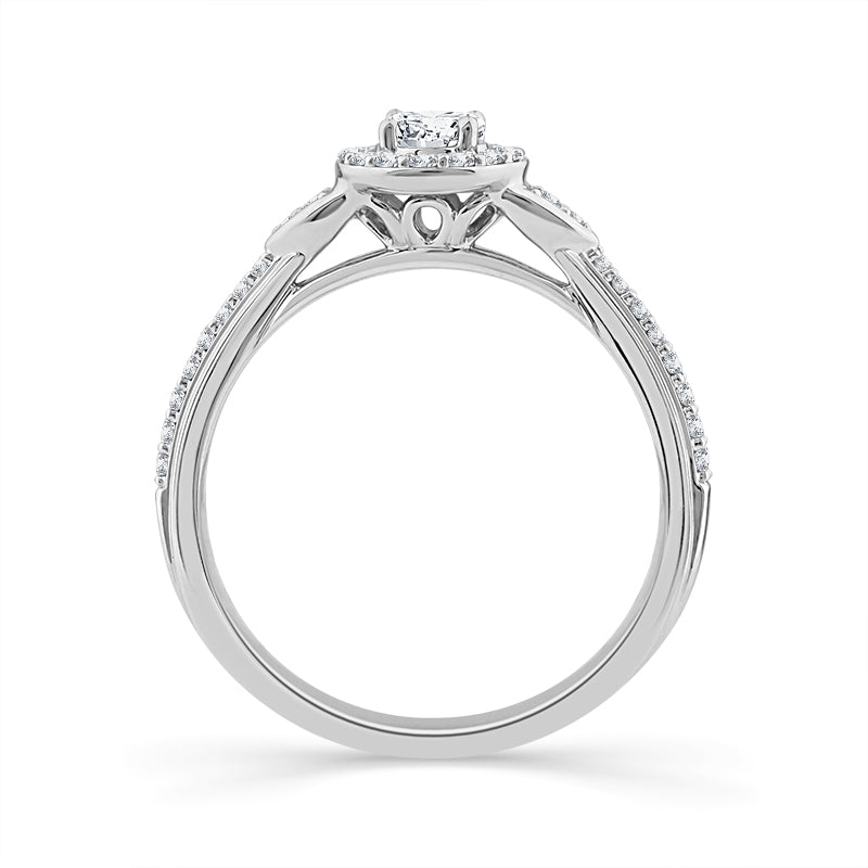 Diamond Engagement Ring 0.50 ct tw 14k White Gold
