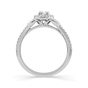 Diamond Engagement Ring 0.50 ct tw 14k White Gold
