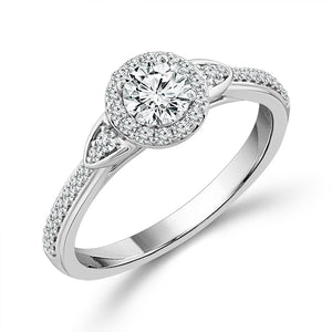 Diamond Engagement Ring 0.50 ct tw 14k White Gold