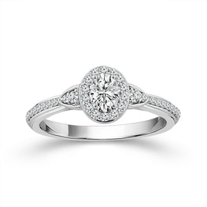 Diamond Engagement Ring 0.50 ct tw 14k White Gold