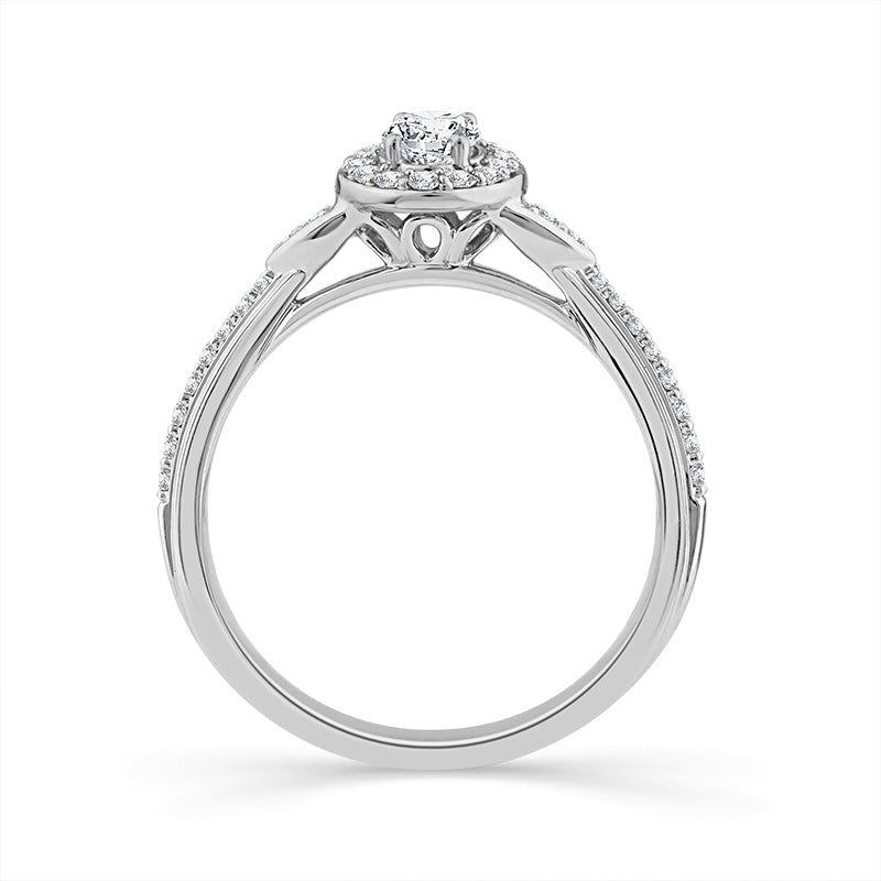 Diamond Engagement Ring 0.50 ct tw 14k White Gold
