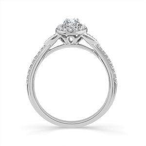 Diamond Engagement Ring 0.50 ct tw 14k White Gold