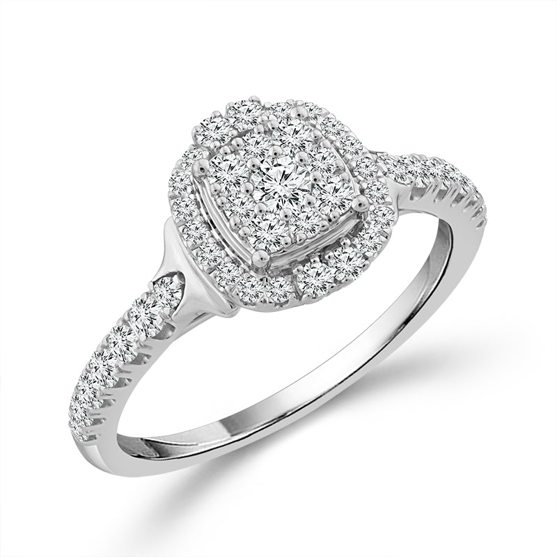 Diamond Engagement Ring 0.50 ct tw 10k White Gold