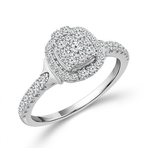 Diamond Engagement Ring 0.50 ct tw 10k White Gold