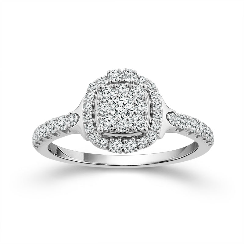 Diamond Engagement Ring 0.50 ct tw 10k White Gold