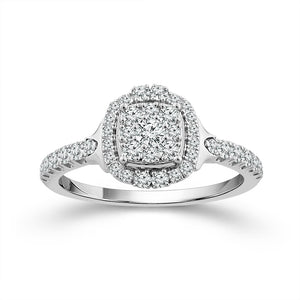 Diamond Engagement Ring 0.50 ct tw 10k White Gold