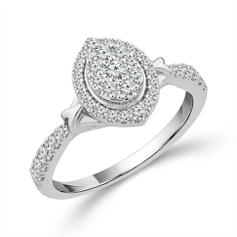 Diamond Engagement Ring 0.50 ct tw 10k White Gold