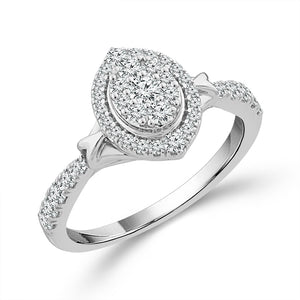 Diamond Engagement Ring 0.50 ct tw 10k White Gold