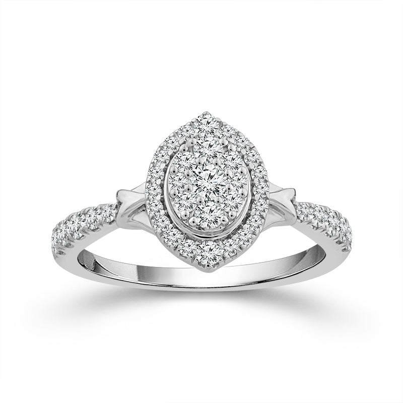 Diamond Engagement Ring 0.50 ct tw 10k White Gold