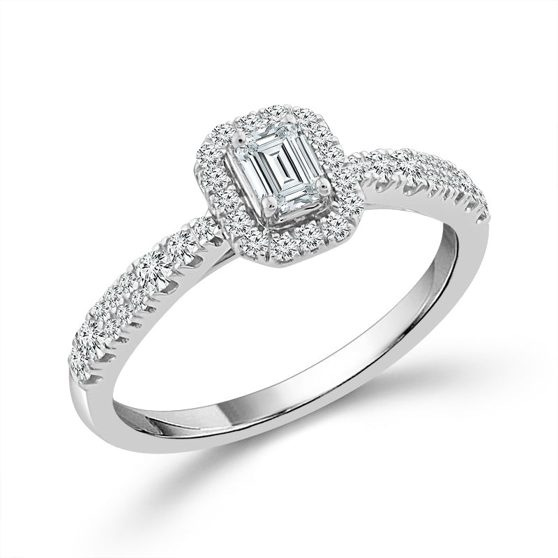 Diamond Engagement Ring 0.60 ct tw 14k White Gold
