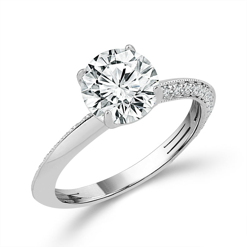 Diamond Engagement Ring 0.33 ct tw Center Round 14k Yellow Gold