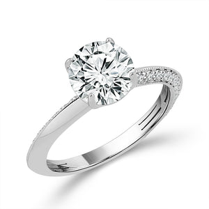 Diamond Engagement Ring 0.33 ct tw Center Round 14k Yellow Gold