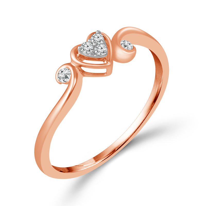 Diamond Fashion Ring 0.07 ct tw 10k Rose Gold