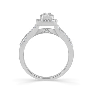 Diamond Engagement Ring 0.63 ct tw 14k White Gold