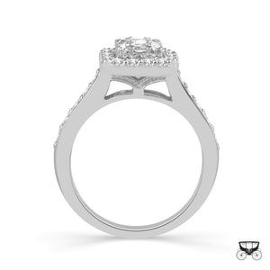 Diamond Engagement Ring 1 ct tw 14k White Gold