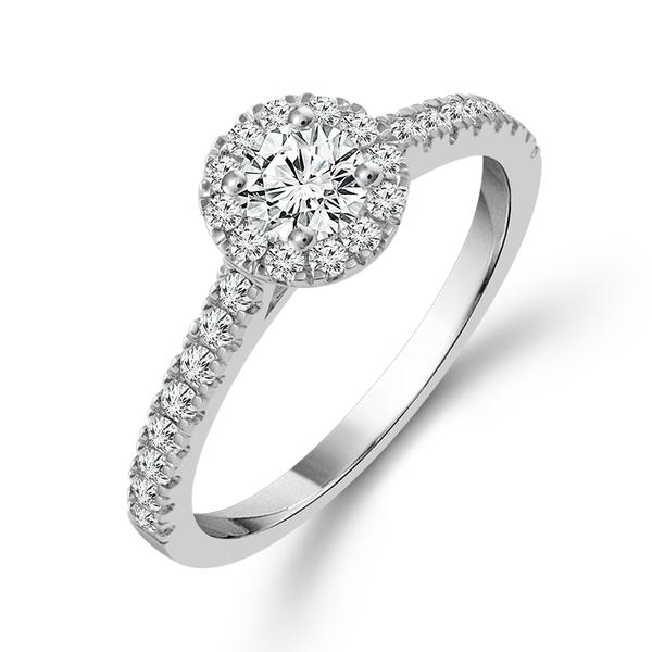 Diamond Engagement Ring 0.5 ct tw 14k White Gold