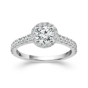 Diamond Engagement Ring 0.75 ct tw 14k White Gold