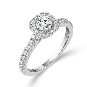 Diamond Engagement Ring 0.75 ct tw 14k White Gold