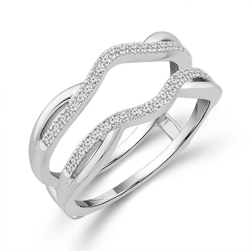 Diamond Enhancer Ring 0.20 ct tw 10k White Gold
