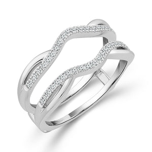 Diamond Enhancer Ring 0.20 ct tw 10k White Gold