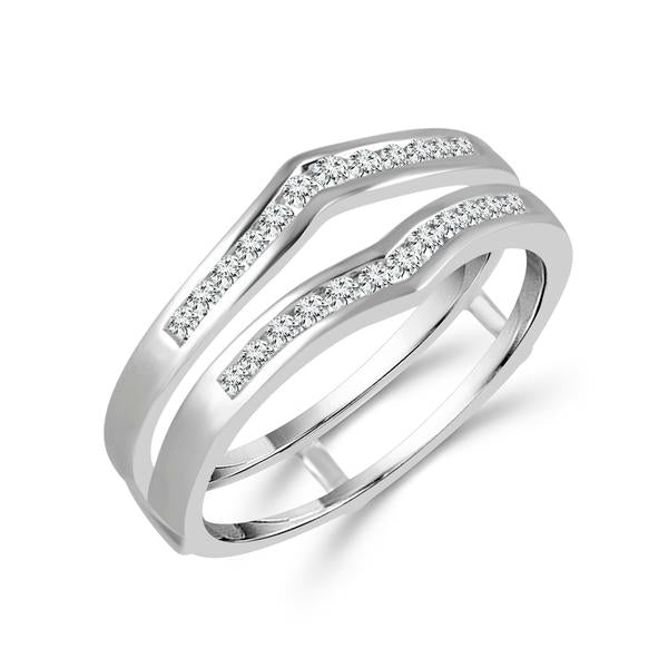 Diamond Enhancer Ring 0.25 ct tw 14k White Gold