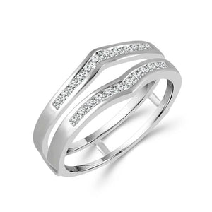 Diamond Enhancer Ring 0.25 ct tw 14k White Gold