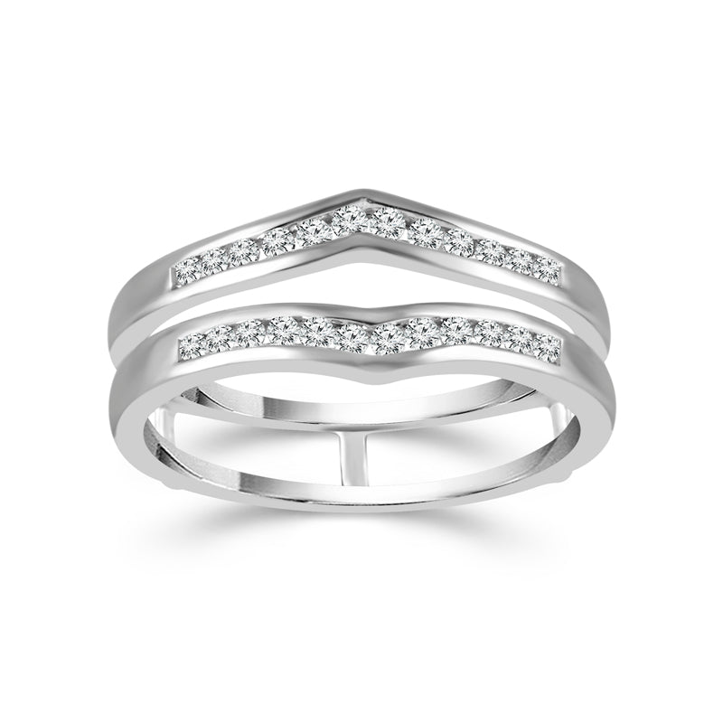 Diamond Enhancer Ring 0.25 ct tw 10k White Gold