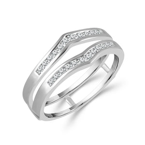 Diamond Enhancer Ring 0.25 ct tw 10k White Gold