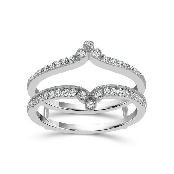 Diamond Enhancer Ring 0.25 ct tw 10k White Gold
