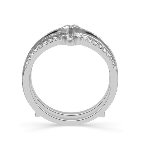 Diamond Enhancer Ring 0.25 ct tw 10k White Gold
