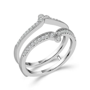 Diamond Enhancer Ring 0.25 ct tw 10k White Gold