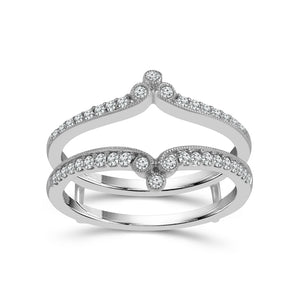 Diamond Enhancer Ring 0.25 ct tw 14k White Gold