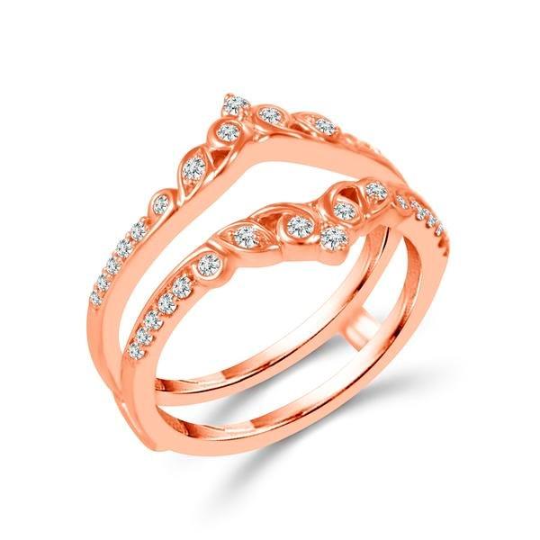 Diamond Enhancer Ring 0.25 ct tw 10k Rose Gold