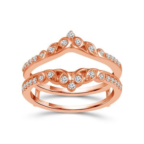 Diamond Enhancer Ring 0.25 ct tw 10k Rose Gold