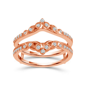Diamond Enhancer Ring 0.25 ct tw 14k Rose Gold