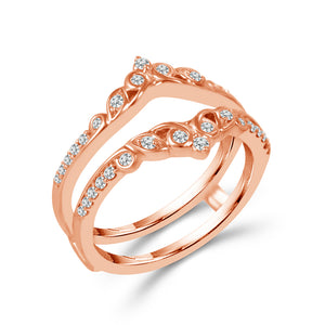 Diamond Enhancer Ring 0.25 ct tw 14k Rose Gold