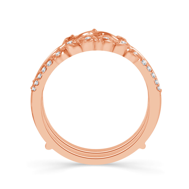 Diamond Enhancer Ring 0.25 ct tw 14k Rose Gold