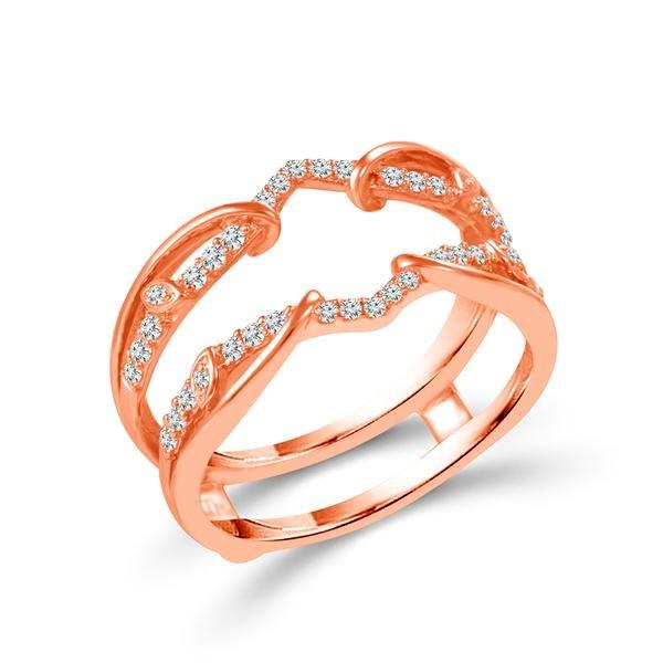 Diamond Enhancer Ring 0.25 ct tw 10k Rose Gold