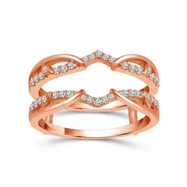 Diamond Enhancer Ring 0.25 ct tw 10k Rose Gold