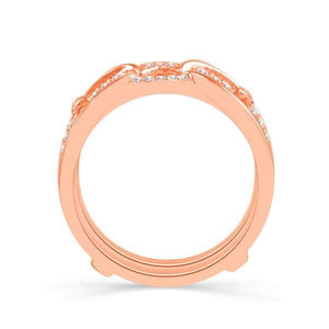 Diamond Enhancer Ring 0.25 ct tw 10k Rose Gold