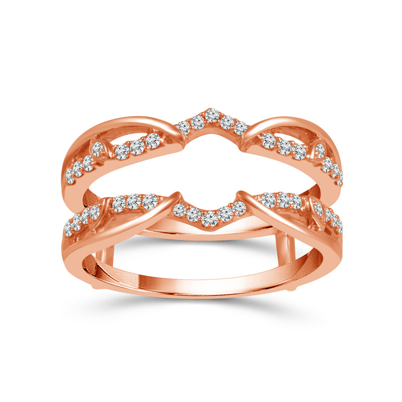 Diamond Enhancer Ring 0.25 ct tw 14k Rose Gold
