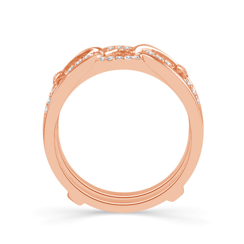 Diamond Enhancer Ring 0.25 ct tw 14k Rose Gold