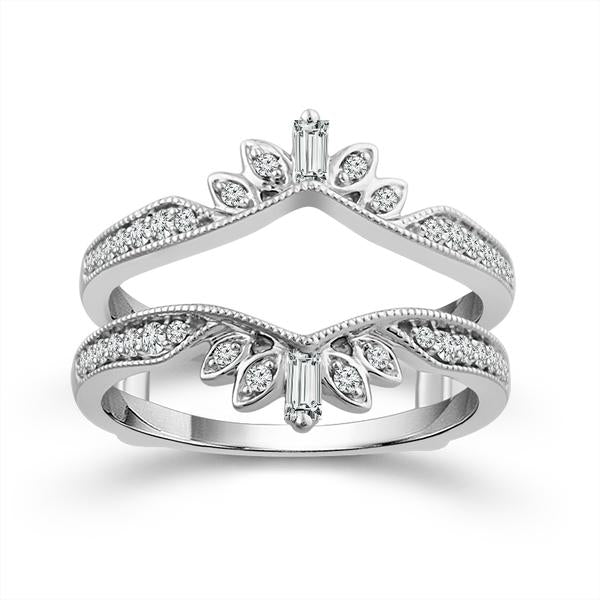 Diamond Enhancer Ring 0.25 ct tw 10k White Gold