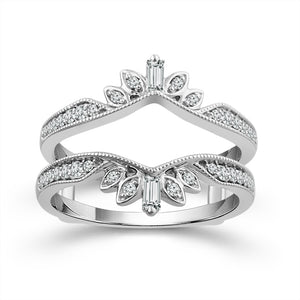 Diamond Enhancer Ring 0.25 ct tw 14k White Gold