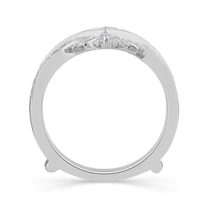 Diamond Enhancer Ring 0.25 ct tw 14k White Gold